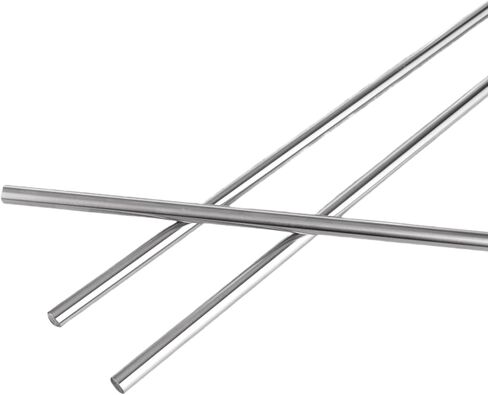 12 قطعة من قضبان الحركة الخطية 10 مم × 400 مم من الفولاذ المقاوم للصدأ، عمود توجيه خطي من الكروم المقوى للطابعة ثلاثية الأبعاد، DIY، CNC - تسامح متري h8 (0.394 × 15.748 بوصة) in Kuwait