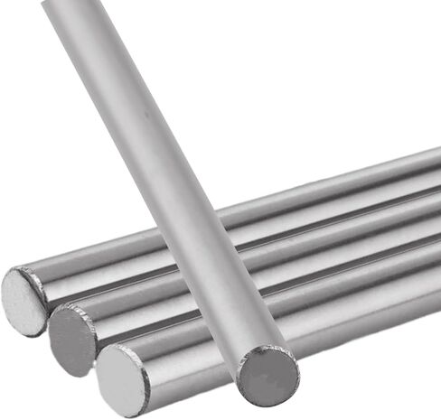 12 قطعة من قضبان الحركة الخطية 10 مم × 400 مم من الفولاذ المقاوم للصدأ، عمود توجيه خطي من الكروم المقوى للطابعة ثلاثية الأبعاد، DIY، CNC - تسامح متري h8 (0.394 × 15.748 بوصة) in Kuwait