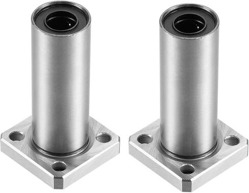 uxcell LMK16UU Square Flange Linear Ball Bearings, 16mm Bore Dia, 28mm OD, 70mm Length(Pack of 2) in Saudi Arabia