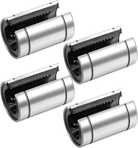 uxcell LM25UUOP Linear Ball Bearings Open Type, 25mm Bore Dia, 40mm OD, 59mm Length (Pack of 4) in Kuwait
