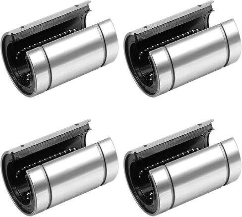 uxcell LM25UUOP Linear Ball Bearings Open Type, 25mm Bore Dia, 40mm OD, 59mm Length (Pack of 4) in Kuwait