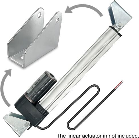 2 PCS Linear Actuator Mounting Brackets, Silver Heavy Duty Metal Mounting Brackets for Linear Actuator (H-Shape) in Saudi Arabia