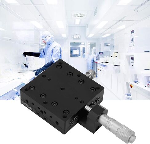 X Micrometer Manual Fine-Tuning Cross Roller Precision Linear Stages X Axis Linear Stage Cross Roller Guide Manual Precision Linear Translation Stage Platform 60 * 60mm in Saudi Arabia