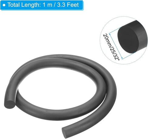 PATIKIL 25/32 Inch x 3.3 Feet Backer Rod, Rubber Rope Caulk Crack Gaps Joint Filler Roll Seal Weather Strip for Home Construction, Black in Saudi Arabia