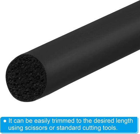 PATIKIL 5/16 Inch x 65.6 Feet Backer Rod, Foam Rope Caulk Crack Joint Filler Roll Seal Weather Strip for Home Construction, Black in Saudi Arabia