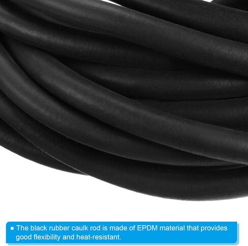 PATIKIL 5/16 Inch x 65.6 Feet Backer Rod, Foam Rope Caulk Crack Joint Filler Roll Seal Weather Strip for Home Construction, Black in Saudi Arabia