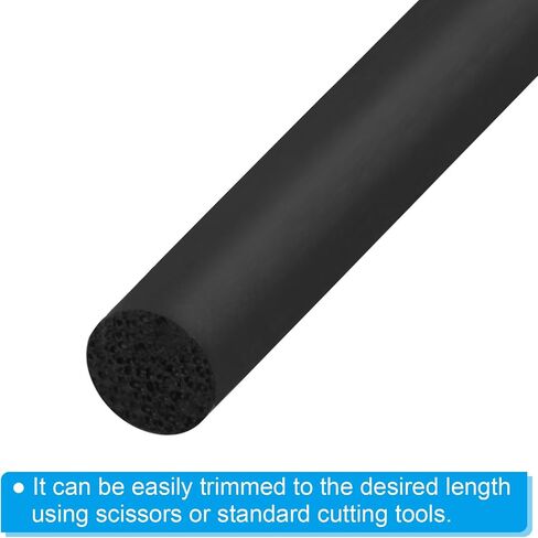 PATIKIL 5/16 Inch x 65.6 Feet Backer Rod, Foam Rope Caulk Crack Joint Filler Roll Seal Weather Strip for Home Construction, Black in Saudi Arabia