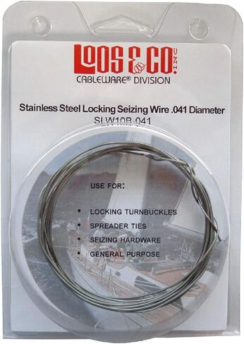 Los & Co. Cableware Division SLW10B-041 سلك قفل أمان من الفولاذ المقاوم للصدأ، بكرة بطول 10 أقدام in Kuwait
