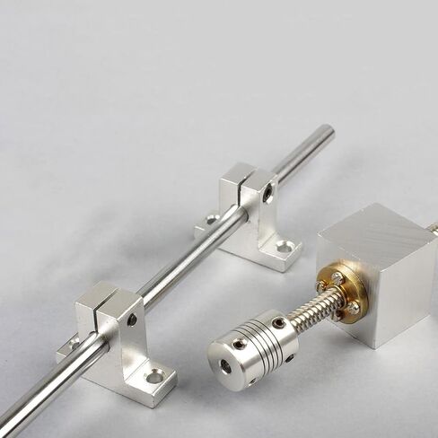 6mm to 8mm Shaft Coupling, D25mm x L30mm Flexible Beam Coupling, Aluminum Alloy Shaft Coupler Joint Connector for 3D Printer, CNC Machine, DIY Encoder AMD Motor Accessories in Saudi Arabia