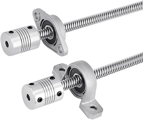 6mm to 8mm Shaft Coupling, D25mm x L30mm Flexible Beam Coupling, Aluminum Alloy Shaft Coupler Joint Connector for 3D Printer, CNC Machine, DIY Encoder AMD Motor Accessories in Saudi Arabia