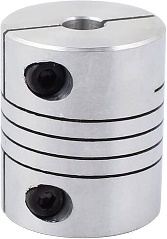 6mm to 8mm Shaft Coupling, D25mm x L30mm Flexible Beam Coupling, Aluminum Alloy Shaft Coupler Joint Connector for 3D Printer, CNC Machine, DIY Encoder AMD Motor Accessories in Saudi Arabia