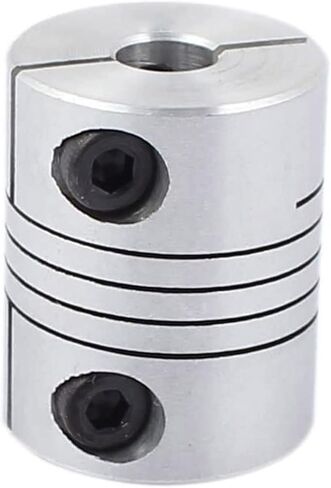 6mm to 8mm Shaft Coupling, D25mm x L30mm Flexible Beam Coupling, Aluminum Alloy Shaft Coupler Joint Connector for 3D Printer, CNC Machine, DIY Encoder AMD Motor Accessories in Saudi Arabia