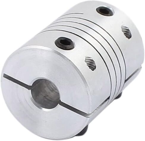 6mm to 8mm Shaft Coupling, D25mm x L30mm Flexible Beam Coupling, Aluminum Alloy Shaft Coupler Joint Connector for 3D Printer, CNC Machine, DIY Encoder AMD Motor Accessories in Saudi Arabia