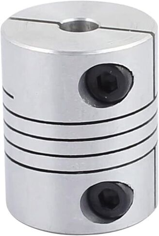 6mm to 8mm Shaft Coupling, D25mm x L30mm Flexible Beam Coupling, Aluminum Alloy Shaft Coupler Joint Connector for 3D Printer, CNC Machine, DIY Encoder AMD Motor Accessories in Saudi Arabia