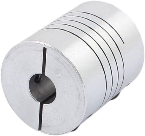 uxcell 8mm to 8mm Shaft Coupling 30mm Length 25mm Diameter Stepper Motor Coupler Aluminum Alloy Joint Connector for 3D Printer CNC Machine DIY Encoder in Kuwait