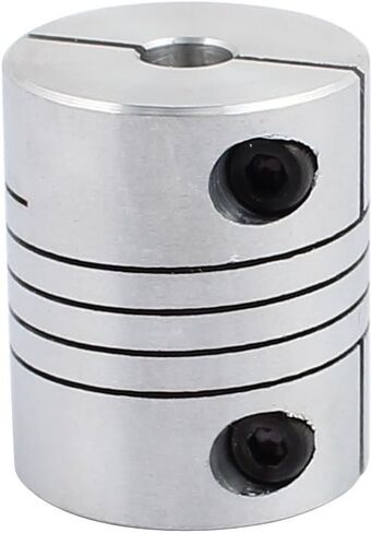uxcell 8mm to 8mm Shaft Coupling 30mm Length 25mm Diameter Stepper Motor Coupler Aluminum Alloy Joint Connector for 3D Printer CNC Machine DIY Encoder in Kuwait