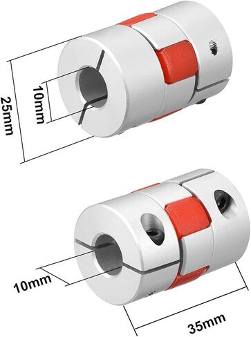 12mm to 14mm Shaft Coupling, L55 x D40 Flexible Clamp Jaw Shaft Coupling, Flexible Beam Shaft Coupler Joint Connector for 3D Printer,DIY Robots, CNC Machine,Motor Accessories in Saudi Arabia