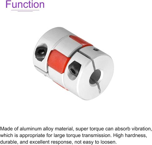 DMiotech 2 Pack 6mm to 6mm Flexible Shaft Coupling 20mmx25mm Aluminium Alloy Motor Connector Coupler for 3D Printer CNC Machine and Servo Stepper Motor in Saudi Arabia