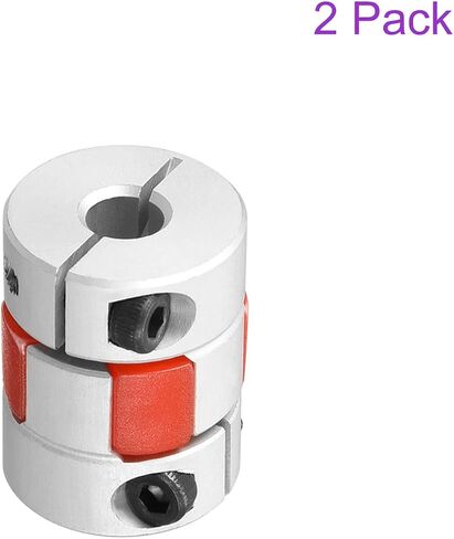 DMiotech 2 Pack 6mm to 6mm Flexible Shaft Coupling 20mmx25mm Aluminium Alloy Motor Connector Coupler for 3D Printer CNC Machine and Servo Stepper Motor in Saudi Arabia