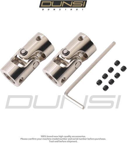 2Pcs Universal Motor Joint Shaft Coupling with Screws (Joint Shaft Coupling, 8mm to 10mm) in Saudi Arabia