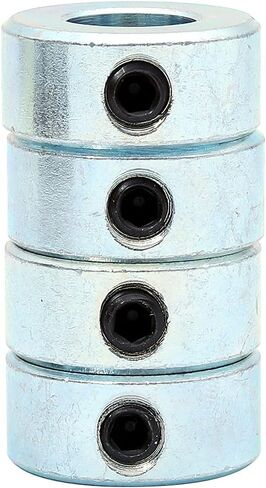 FKG 1/2" Bore Zinc Plated Shaft Collars Solid Steel Set Screws, Set of 4 in Kuwait