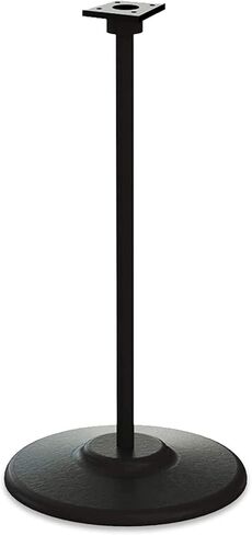 Single Black Metal Stand with Square Base for Candy Gumball Bulk Vending Machines in Kuwait