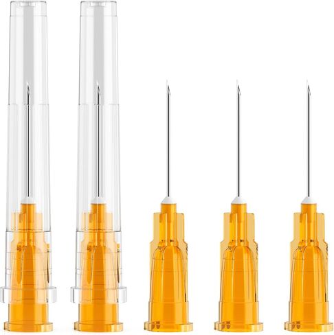 25 Ga 1 Inch 25mm Luer Lock Industrial Dispensing Accessories Supplies, Pack of 100, Individually Packaged in Saudi Arabia