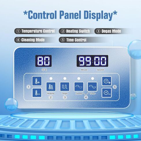 منظف ​​الأجزاء بالموجات فوق الصوتية من Adiding، منظف صوتي مطور بقدرة 120 واط مع سخان ومؤقت رقمي، آلة تنظيف مختبر منظف المجوهرات الاحترافية 45 كيلو هرتز مع سلة لعملات لوحة دوائر المكربن، 3 لتر in Kuwait