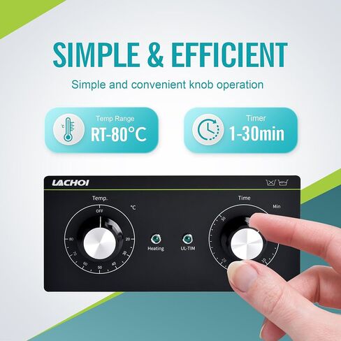 منظفات بالموجات فوق الصوتية 2 لتر آلة تنظيف المجوهرات بالموجات فوق الصوتية مع مؤقت وسخان، 40 كيلو هرتز، منظفات بالموجات فوق الصوتية معمل احترافي من الفولاذ المقاوم للصدأ لأجزاء النظارات وتنظيف الساعات in Kuwait