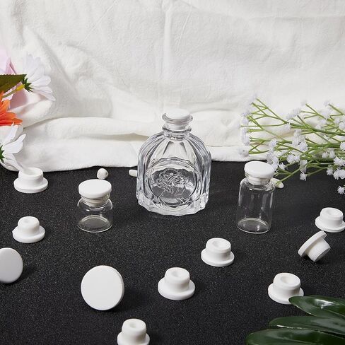GORGECRAFT 20PCS 5 Sizes White Waterproof Silicone Stopper Bottle Seal Plug Tube Plug Reusable Replacement Bottle Stopper Silicone Hole Plug End Cover Caps Fit for 14 16 17 18 21 mm Hole in Saudi Arabia