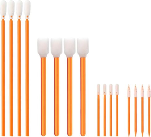 Wellgler's 100pcs Foam Cleaning Swabs, Multi-Purpose Cleanroom Foam Tip, Cleaning Swab Kitip,Lab Swabs. in Saudi Arabia