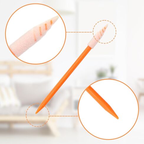 Wellgler's 100pcs Foam Cleaning Swabs, Multi-Purpose Cleanroom Foam Tip, Cleaning Swab Kitip,Lab Swabs. in Saudi Arabia