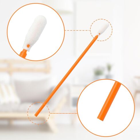 Wellgler's 100pcs Foam Cleaning Swabs, Multi-Purpose Cleanroom Foam Tip, Cleaning Swab Kitip,Lab Swabs. in Saudi Arabia