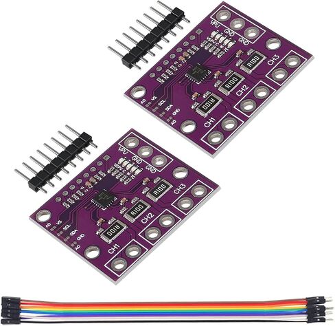 2 قطعة I2C INA3221 مستشعر مراقبة الجهد الحالي ثلاثي القنوات إعادة INA219 وحدة مع كابل (أرجواني) in Saudi Arabia