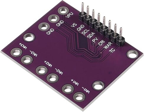 2 قطعة I2C INA3221 مستشعر مراقبة الجهد الحالي ثلاثي القنوات إعادة INA219 وحدة مع كابل (أرجواني) in Saudi Arabia