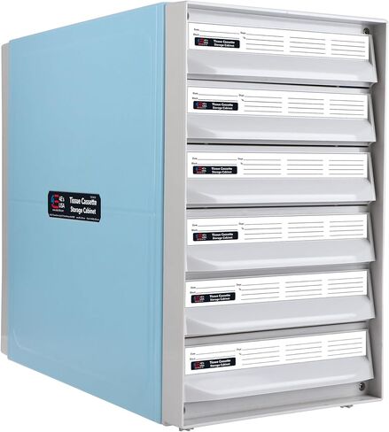 4E's USA علبة تخزين الأنسجة - خزانة كاسيت الأنسجة مع ستة أدراج مقاومة للصدمات، وحدة تخزين الأنسجة القابلة للتكديس، تحمل ما يصل إلى 2100 علبة مناديل لكل خزانة in Kuwait