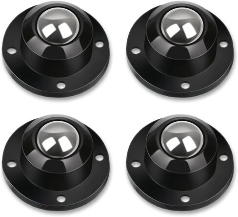 Self Adhesive Caster Wheels for Furniture,Storage Box,Trash Can,PC Stainless Steel Universal Pulley 360 Degree Rotating Adhesive Caster Wheels 1 Inch Low Profile Swivel Wheels Black 4 Pack in Saudi Arabia