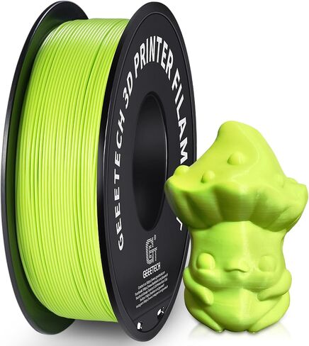 Geeetech Silk PLA Filament 1.75mm for 3D Printer, Metal-Like Shiny Consumable 1kg (2.2lbs) 1 Spool, Dimensional Accuracy +/- 0.03 mm,Metallic Silver in Kuwait