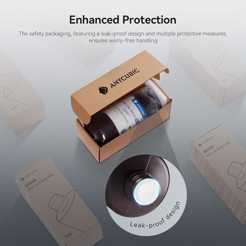 ANYCUBIC ABS-Like الراتنج Pro 2، راتنج طابعة ثلاثي الأبعاد مطور بدقة 8K مع قوة ومتانة معززة، دقة عالية، رائحة منخفضة، توافق واسع لجميع طابعات LCD الراتنج ثلاثية الأبعاد (رمادي، 1 كجم) in Saudi Arabia