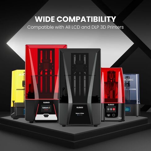 ELEGOO ABS-Like 3D Printer Resin LCD UV-Curing Resin 405nm Standard Photopolymer Resin for LCD 3D Printing Grey 1000g in Saudi Arabia
