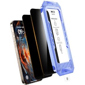 2-Pack for iPhone 15 Plus/iphone16 plus Privacy Screen Protector,Easy to Install,Anti-spy,Auto-Dust Removal,Military Grade Protection,Bubble-Free,Full Coverage,Case Friendly,9H+ Tempered Glass in Saudi Arabia
