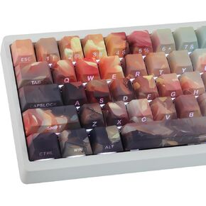 JOMKIZ Side Print Keycaps, Shine Through Double Shot PBT Keycaps, 136 Keys Cherry Profile Backlit Key caps for Cherry Gateron MX Magnetic Switches 60 65 75 100 Percent Mechanical Keyboard in Saudi Arabia