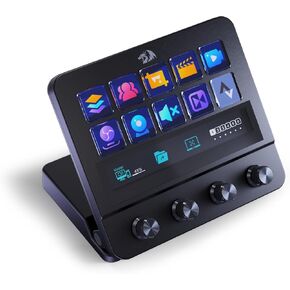 Redragon SS552 Dream Controller Deck - لوحة الماكرو All -In -One مع تخصيص Tection Touch Strip ، ومفاتيح LCD و Dals ، ومحطة دفق لمبدعي المحتوى ، والتدفق ، والألعاب - PC & Mac Compatible in Kuwait