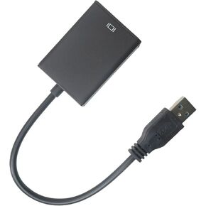 Blue ELF Superior HD 1080P USB 3.0 إلى محول كبلات الفيديو HDMI للكمبيوتر المحمول HDTV LCD Converter 20cm HDMI Standard VGA SVGA D-SUB محرك إناث مجاني محمول مجاني in Kuwait