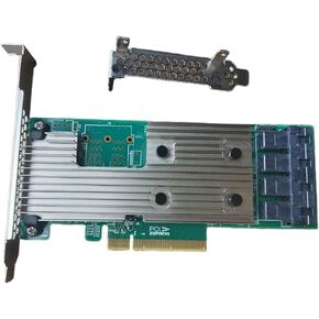 SAS9305-16I SATA SAS 16 PORT HBA 12GBS RAID CARD CARDER CARD ADAPTER BUS PCIE 3.0 X8 IT-MODE 05-25703-00 (9305-16I) in Kuwait