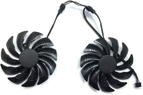 2PCS Cooling Fan Compatible with GTX 1060 G1 Graphics GTX1050 TI RX 480 470 Card Cooler Fans T129215SU PLD09210S12HH(Double Ball) in Saudi Arabia