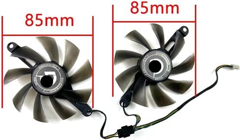 مروحة التبريد 85mm 4pin Rx5500 Xt GPU مروحة متوافقة مع RX 5500xt RX 580 8G 2048SP RX550 مروحة استبدال الرسومات in Kuwait