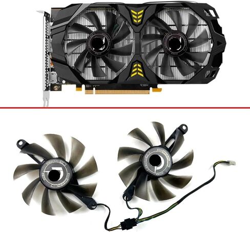 Cooling Fan 85mm 4pin 75mm RX580 GPU Fan Compatible with RX580 8GB 256Bit 2048SP GDDR5 Graphics Card Fans(75mm) in Saudi Arabia