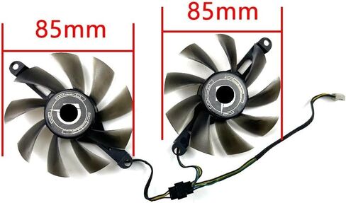 Cooling Fan 85mm 4pin 75mm RX580 GPU Fan Compatible with RX580 8GB 256Bit 2048SP GDDR5 Graphics Card Fans(75mm) in Saudi Arabia