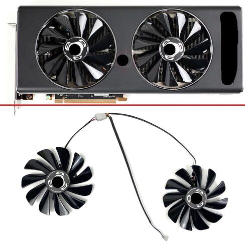 التبريد 95 مم 4PIN CF1010U12S DC12V RX5700XT GPU مروحة متوافقة مع RX 5700 Double Duter in Kuwait